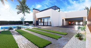 Nieuw design villa met 3 slaapkamers, dubbele garage en groot perceel